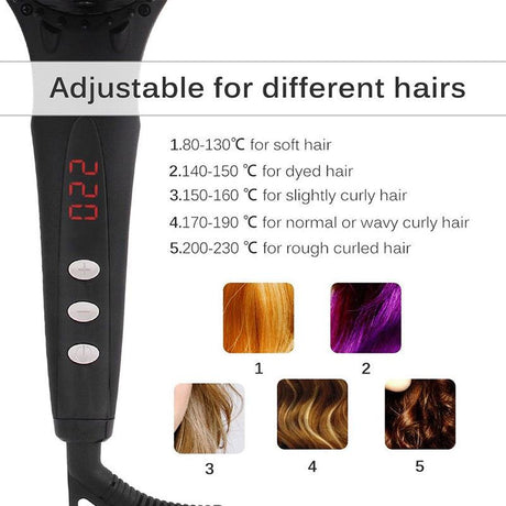 Professional Hair Straightener Brush Electric - LuxNovaHub 