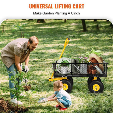 VEVOR Steel Garden Cart - LuxNovaHub 