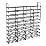 10-Tier Shoe Rack Storage Organizer – Space-Saving Shoe Shelf for 50 Pairs - LuxNovaHub 