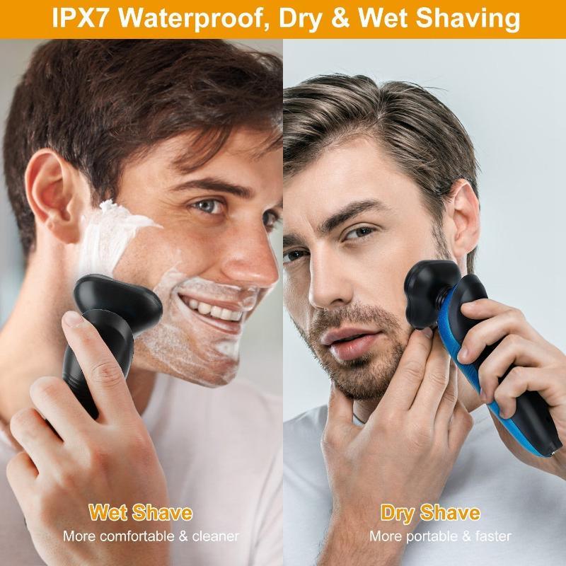 4 In 1Electric Shaver for Men IPX7 Waterproof - LuxNovaHub 