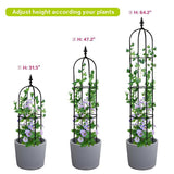 6.2ft Garden Obelisk Trellis; Lightweight - LuxNovaHub 