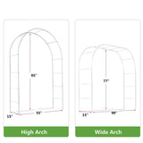 Metal Garden Arch Trellis ,Adjustable Arbor - LuxNovaHub 