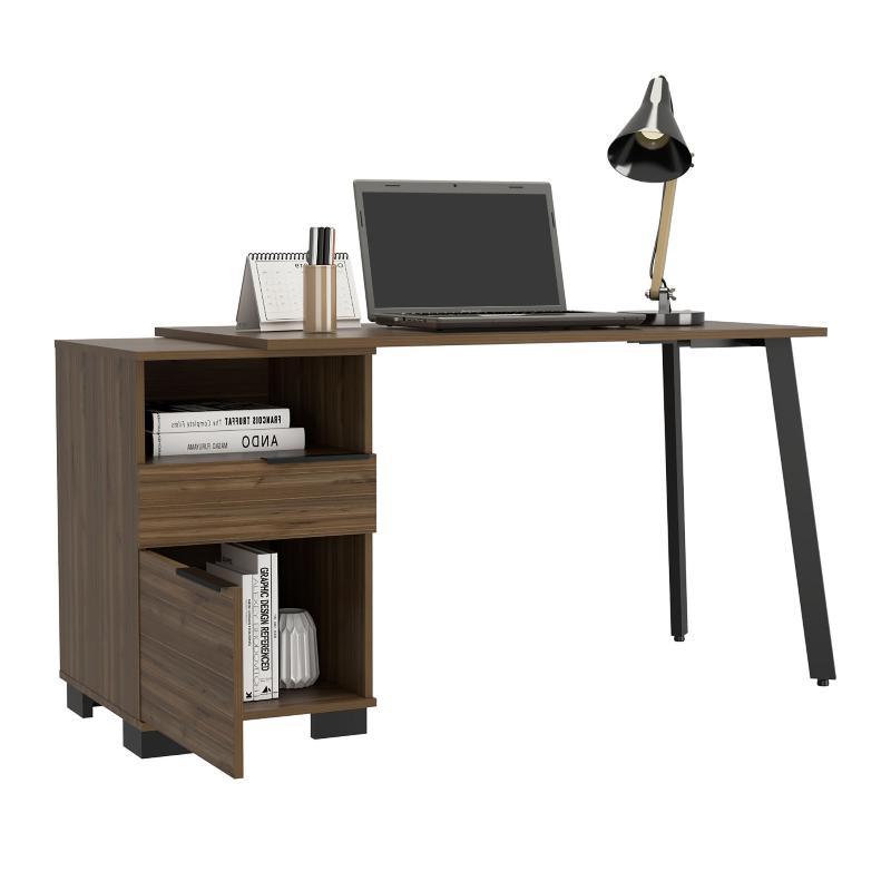 Writing Desk Madagascar, Office, Mahogany - LuxNovaHub 