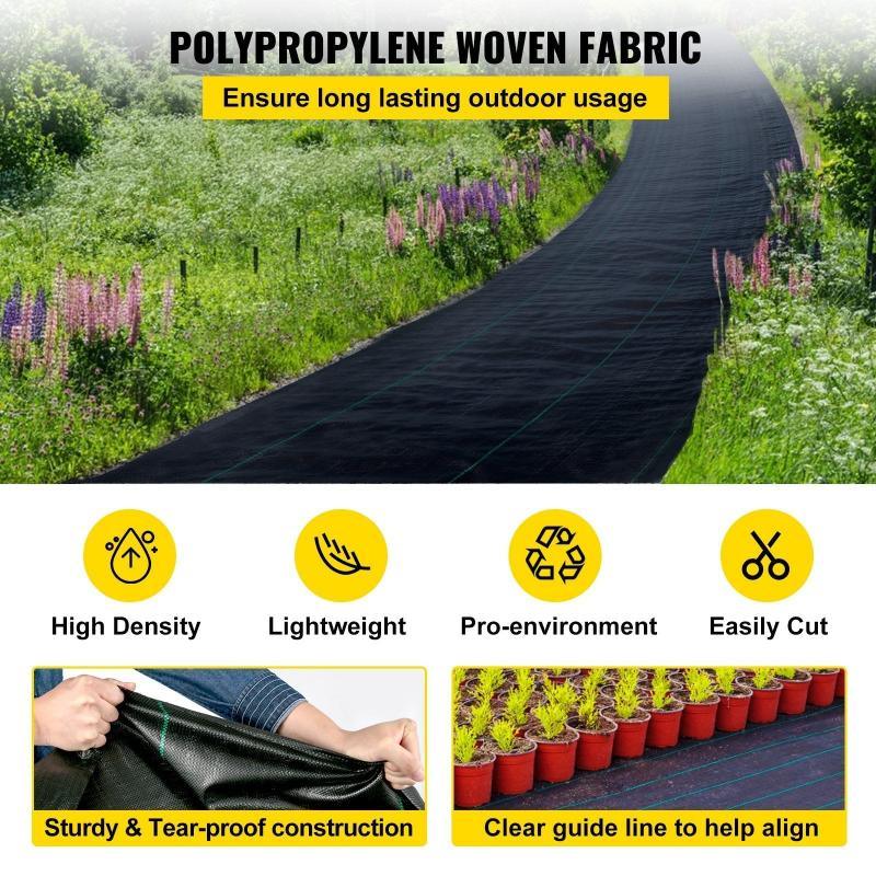 VEVOR 6FTx300FT Premium Weed Barrier - LuxNovaHub 