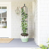 6.2ft Garden Obelisk Trellis; Lightweight - LuxNovaHub 