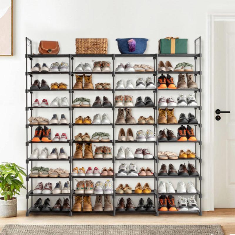 10-Tier Shoe Rack Storage Organizer – Space-Saving Shoe Shelf for 50 Pairs - LuxNovaHub 