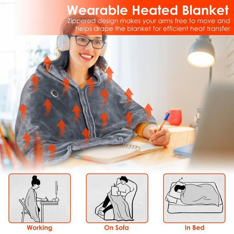 59 Plus 31in USB Heated Blanket Electric Heated - LuxNovaHub 