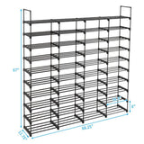 10-Tier Shoe Rack Storage Organizer – Space-Saving Shoe Shelf for 50 Pairs - LuxNovaHub 