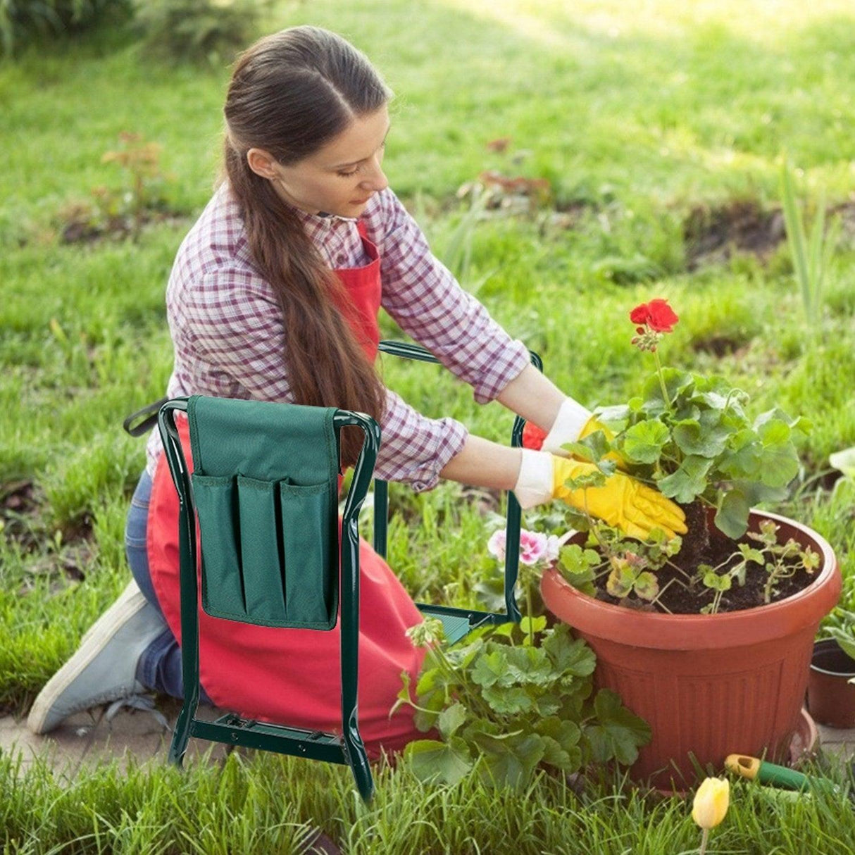 Foldable Garden Kneeler Seat - LuxNovaHub 