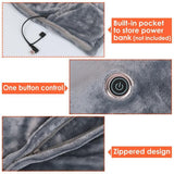 59 Plus 31in USB Heated Blanket Electric Heated - LuxNovaHub 