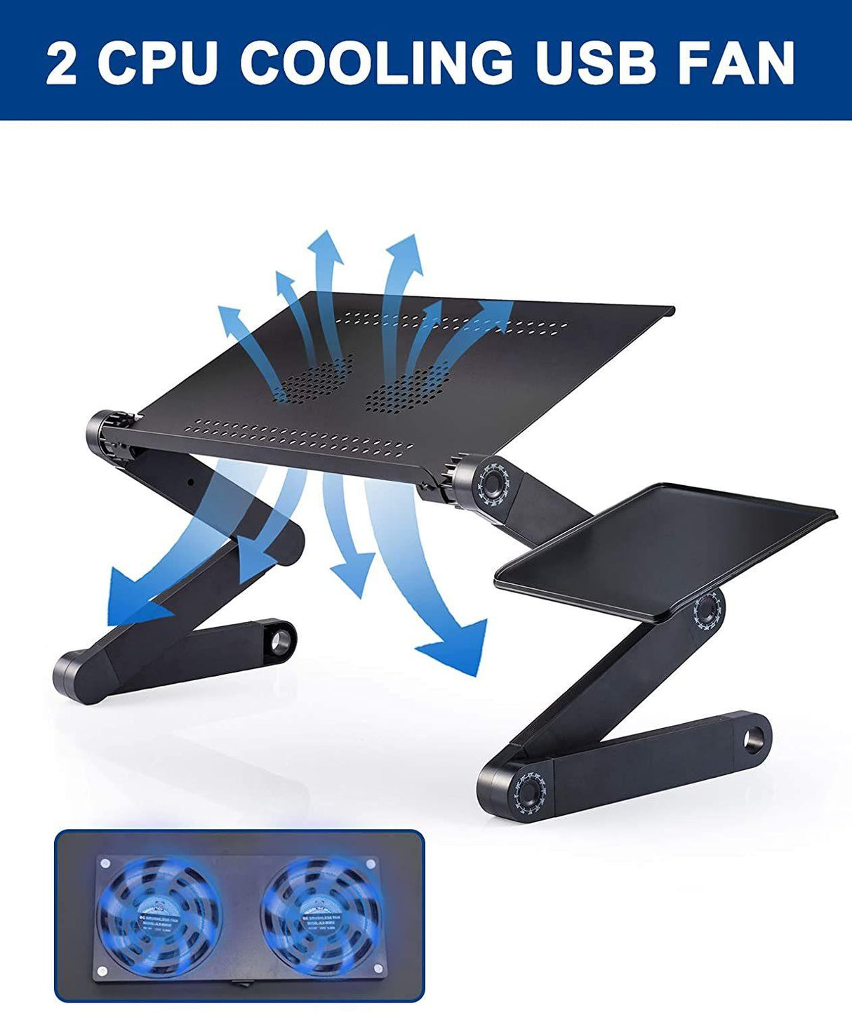 Adjustable Laptop Desk RAINBEAN Laptop - LuxNovaHub 