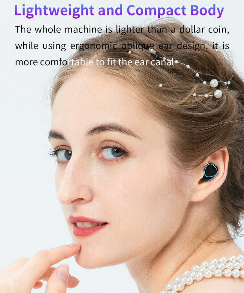 TWS Wireless Earbuds Bluetooth 5.0 Waterproof - LuxNovaHub 