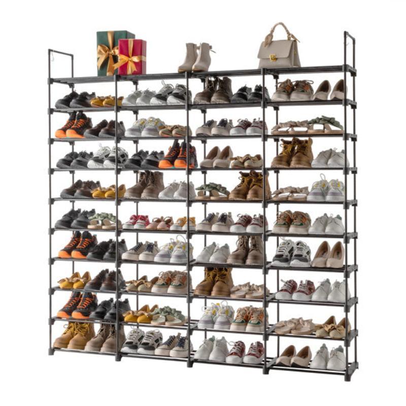 10-Tier Shoe Rack Storage Organizer – Space-Saving Shoe Shelf for 50 Pairs - LuxNovaHub 