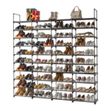 10-Tier Shoe Rack Storage Organizer – Space-Saving Shoe Shelf for 50 Pairs - LuxNovaHub 