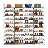 10-Tier Shoe Rack Storage Organizer – Space-Saving Shoe Shelf for 50 Pairs - LuxNovaHub 