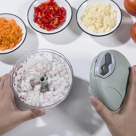 500 ML Manual Meat Mincer Garlic Chopper Rotate - LuxNovaHub 