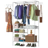 Metal Garment Rack Shoe Clothing Organizer - LuxNovaHub 