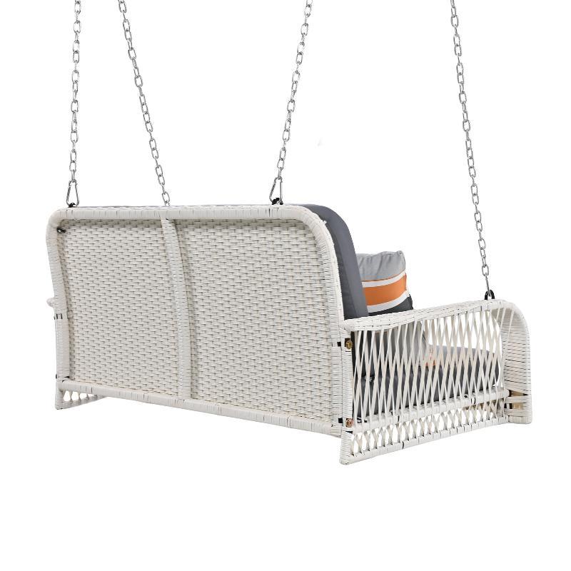 2-Seater Hanging Bench With Chains - LuxNovaHub 