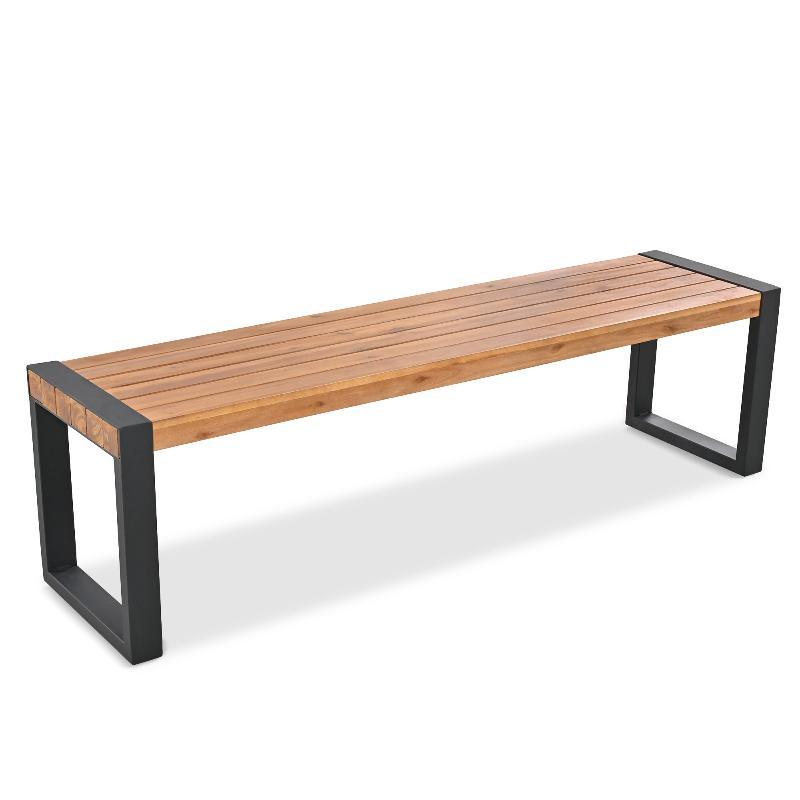 3-pieces Outdoor Dining Table With 2 Benches - LuxNovaHub 