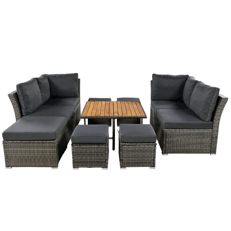 10-Piece Patio Furniture Set – Outdoor Conversation Set with Coffee Table - LuxNovaHub 