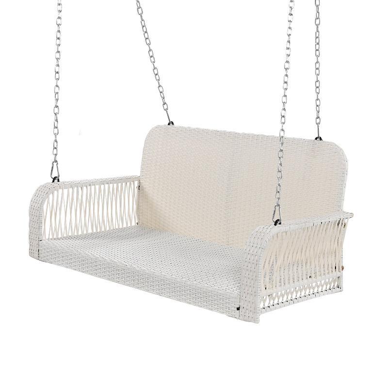 2-Seater Hanging Bench With Chains - LuxNovaHub 