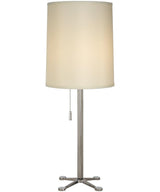 29"H Ascent 1 Light Table Lamp in Polished