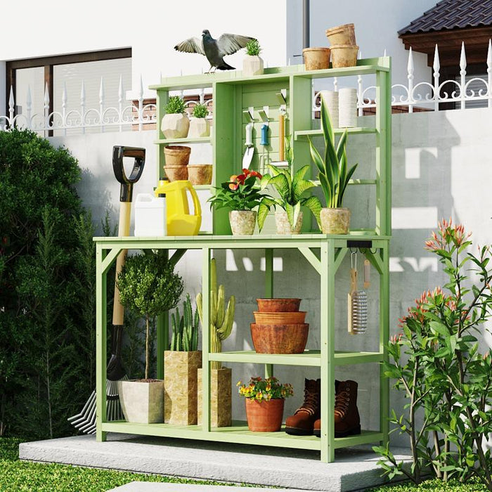 Large Outdoor Potting Bench - LuxNovaHub 