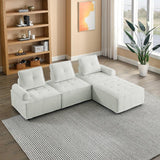 L-Shape Modular Sectional Sofa - LuxNovaHub 