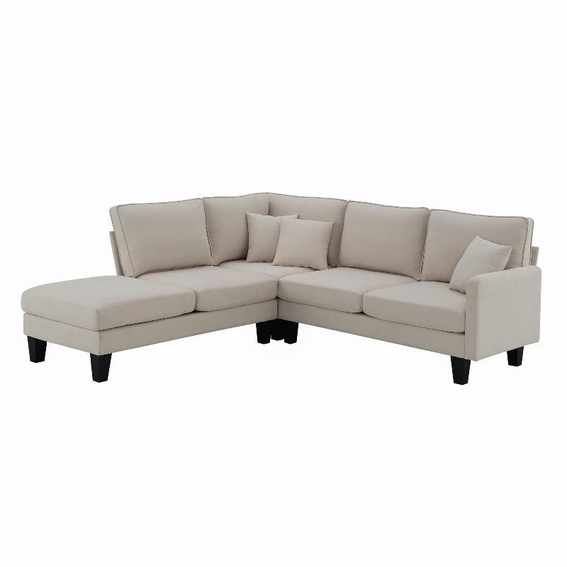 90*88" Terrycloth Modern Sectional