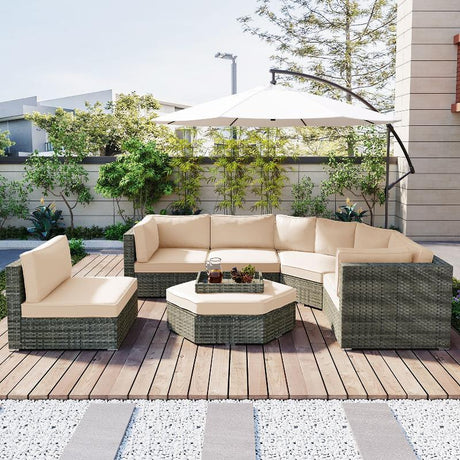 6 Piece Outdoor Conversation Set All Weather - LuxNovaHub 