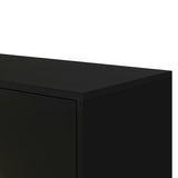 Four-Door Metal Handle Storage Cabinet - LuxNovaHub 