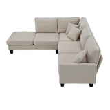 90*88" Terrycloth Modern Sectional