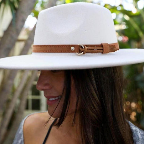 Flat Brim Buckle Hat - LuxNovaHub 