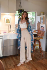 Floral Butterfly Sleeve Kimono - LuxNovaHub 