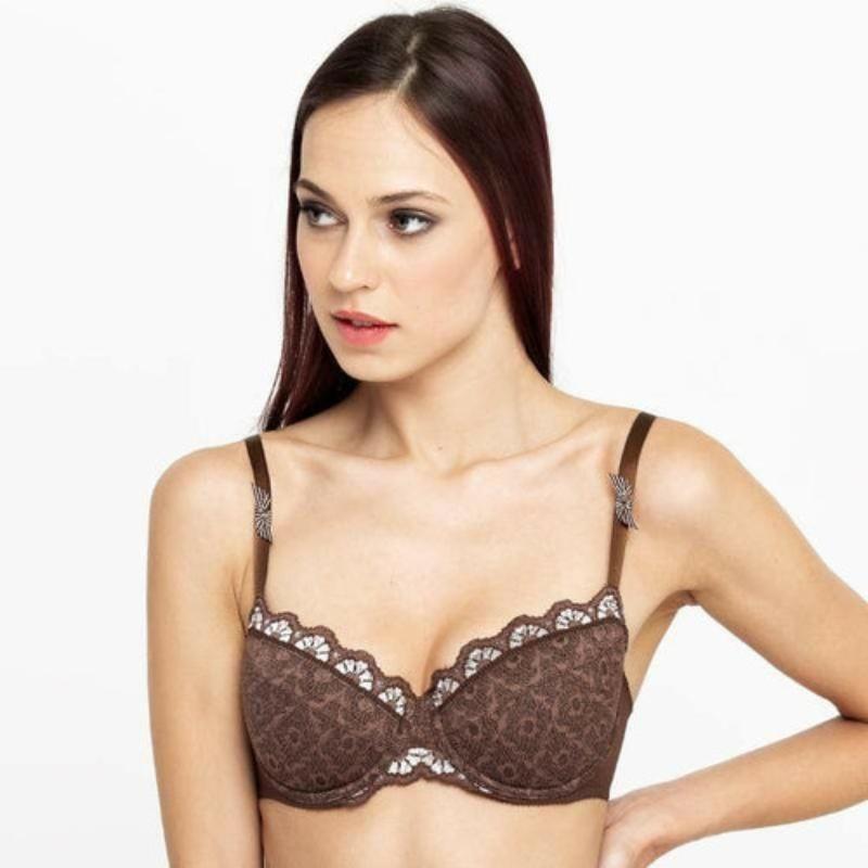 Lavinia Charm Lace Padded Balcony Bra - LuxNovaHub 