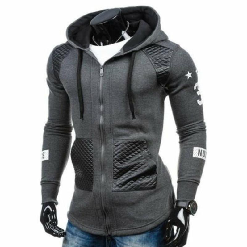 Mens Street Style Biker Hoodie - LuxNovaHub 