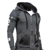 Mens Street Style Biker Hoodie - LuxNovaHub 