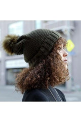 Beanie with Faux Sherpa Lining - LuxNovaHub 