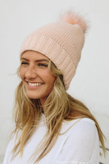 Beanie with Faux Sherpa Lining - LuxNovaHub 