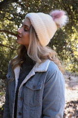 Soft Mohair Pom Beanie - LuxNovaHub 