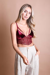 Velvet Lace Bralette - LuxNovaHub 