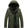 Mens Hooded Military Style Coat - LuxNovaHub 