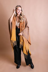 Bohemian Style Color Blend Tassel Serape - LuxNovaHub 