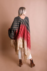 Bohemian Style Color Blend Tassel Serape - LuxNovaHub 