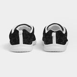 Womens Sneakers - Black And White Canvas Sports - LuxNovaHub 