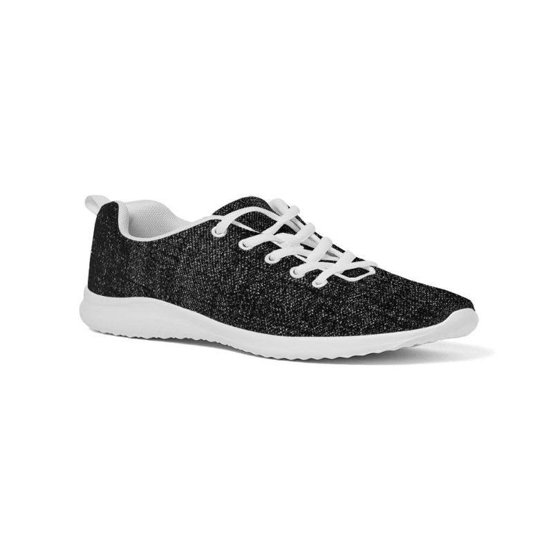 Womens Sneakers - Black And White Canvas Sports - LuxNovaHub 