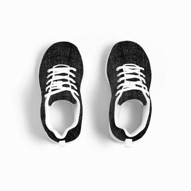 Womens Sneakers - Black And White Canvas Sports - LuxNovaHub 