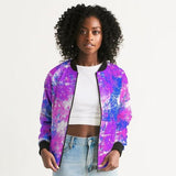 Cotton Candy Purple Style Bomber Jacket - LuxNovaHub 