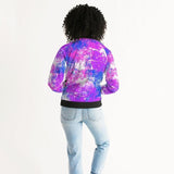 Cotton Candy Purple Style Bomber Jacket - LuxNovaHub 