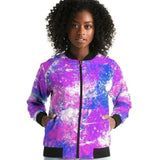 Cotton Candy Purple Style Bomber Jacket - LuxNovaHub 